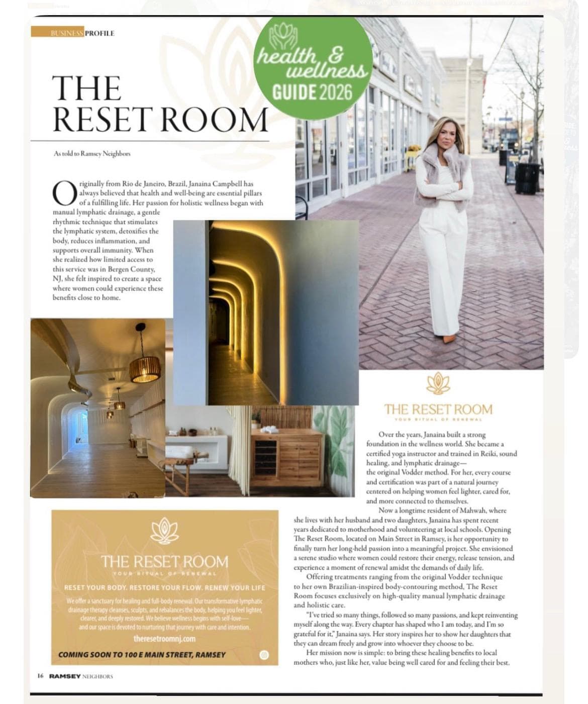 Ramsey Magazine feature, page 1
